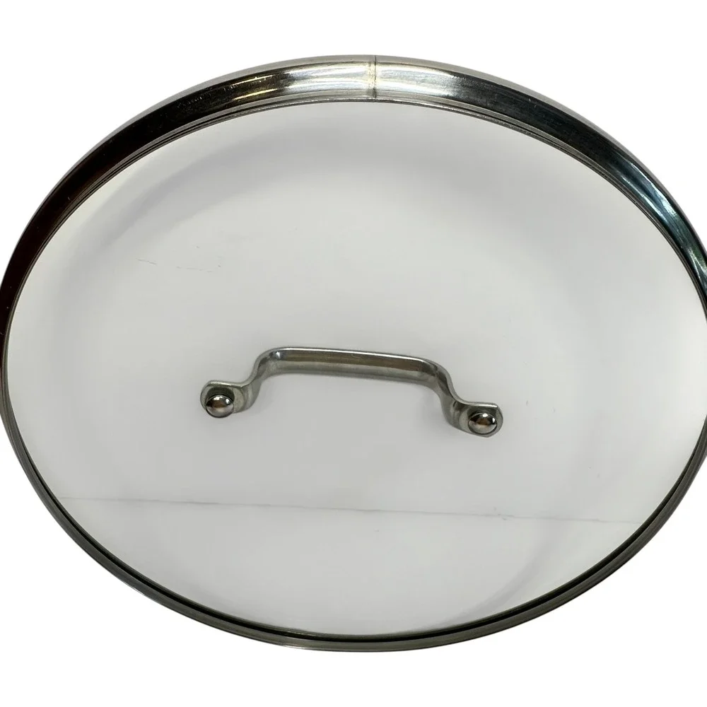 KitchenAid 11 Inch Tempered Glass Replacement Lid Stainless Steel‎ Rim Handle